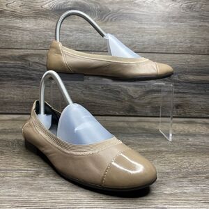 Naturalizer N5Contour Tan Leather Slip-on Flats Shoes 7 Loafers Comfort